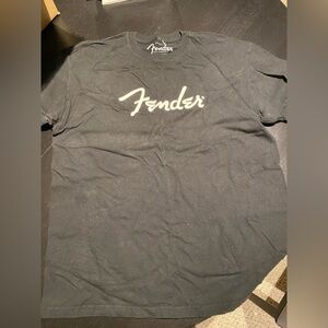 Fender Charcoal Tee with White Script